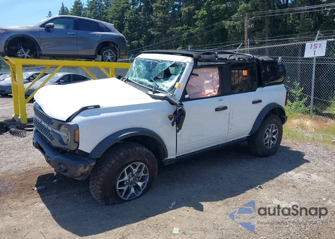 2023 Ford Bronco Badlands z USA, uszkodzony, nr VIN 1FMEE5DP2PLB89119